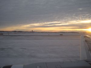 Fairbanks airport, near noon last Tuesday